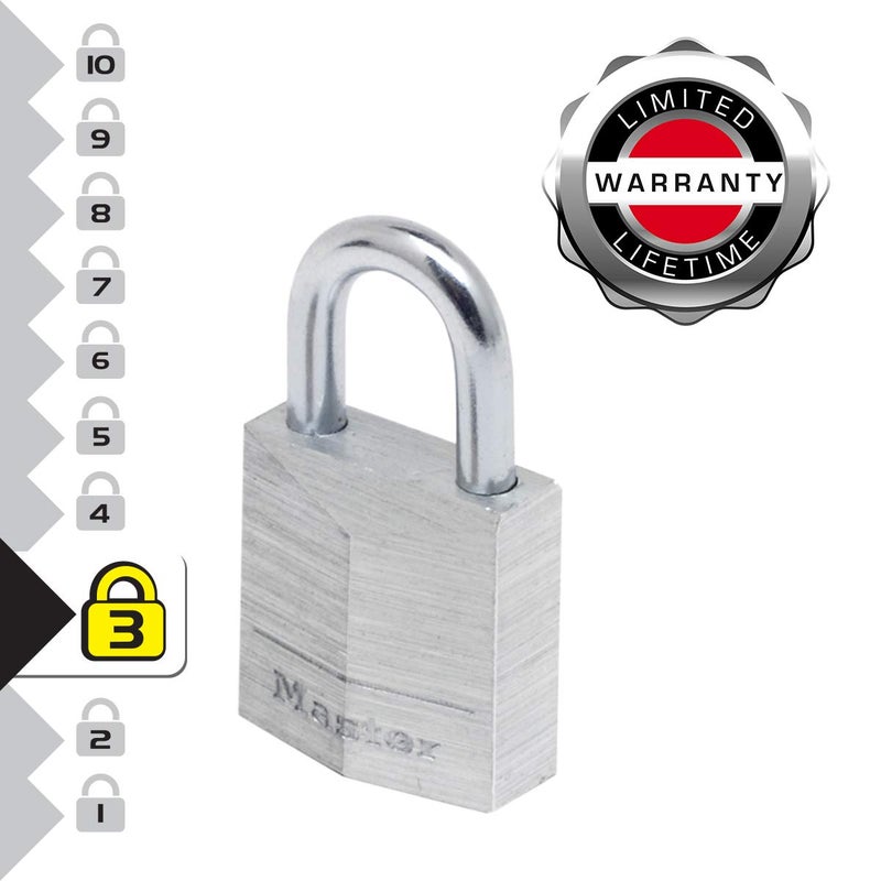 Master Lock 9120EURT 2 Padlocks 20 mm Aluminium - Image 3