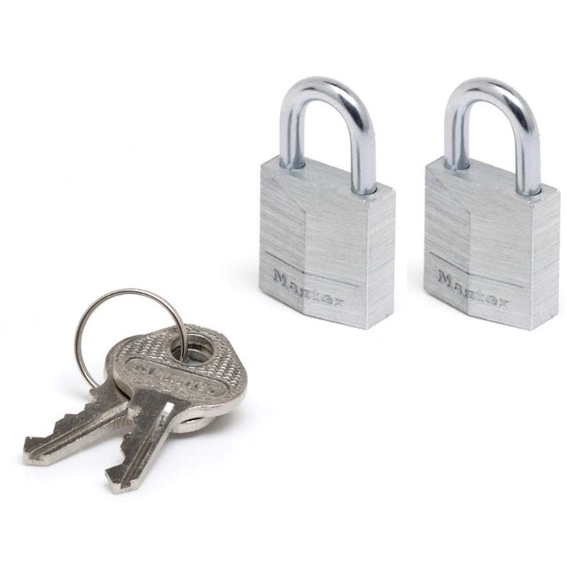 Master Lock 9120EURT 2 Padlocks 20 mm Aluminium - Image 1