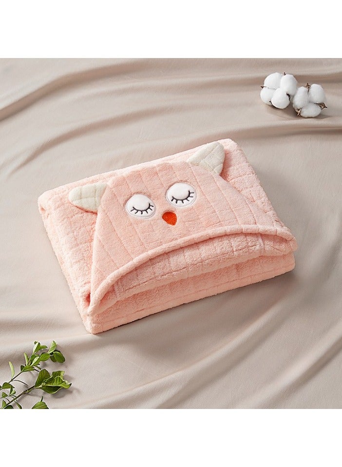 TEN-M JOURNEY Baby Hooded Bath Towel, Natural Cotton Bamboo Baby Towel, Ultra Absorbent Baby Towel with Ears, Soft Baby Stuff Shower Gifts for Babies, Infant, Toddler and Kids Owl Style Towel - Image 2