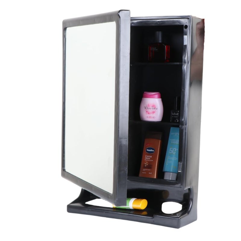 BRANCO New Look Mirror Cabinet Bathroom Mirror Cabinet Mirror Cabinett Mir for Bathroom Storage Cabinet Bathroom Hardware Accessories Black