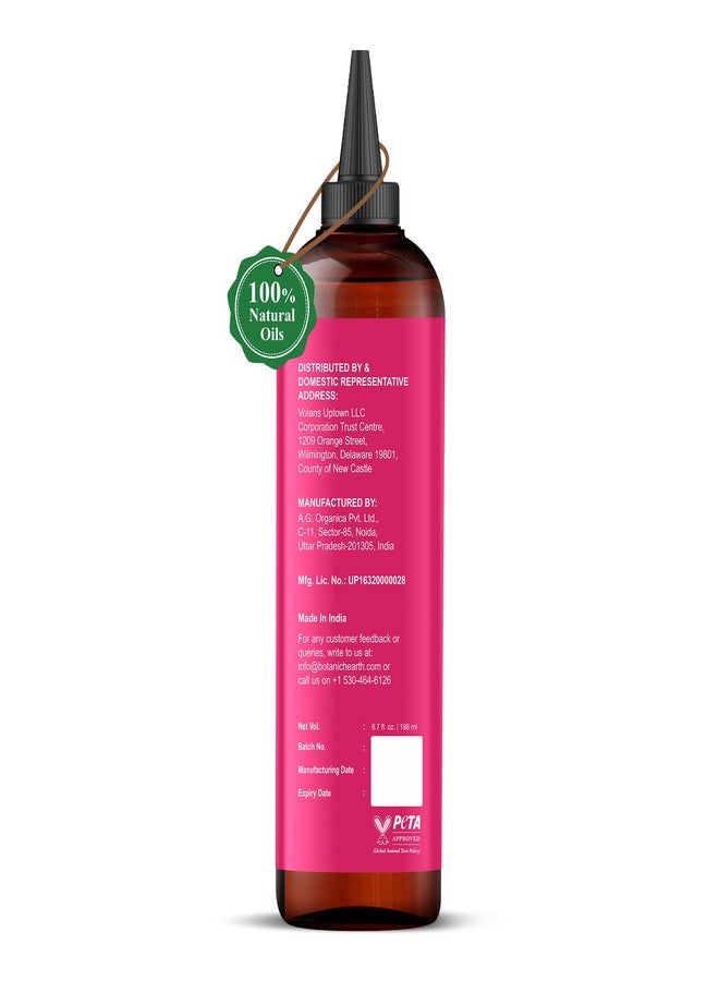 Botanic Hearth Hibiscus & Silk Protein Hair Oil (6.7 fl oz) | Hydrating and Strengthening Hair Treatment for Smooth, Shiny, and Healthy-Looking Hair | Paraben Free | Suitable for All Hair Types - Image 4