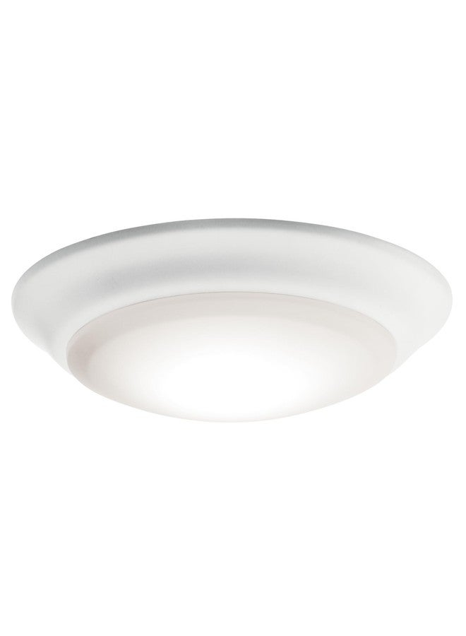 Kichler Gen I LED Downlight, 7.5" Ceiling Flush Mount Interior Dimmable Light, 2700K, (7.5" x 1.5"), White, 43846WHLED27 - Image 1