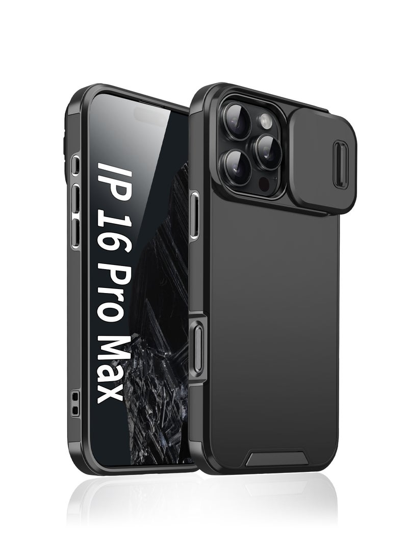 عش زي غطاء iPhone 16 Pro Max المنزلق - مصراع الكاميرا الخاص بالخصوصية + الحماية المزدوجة، زوايا وسائد هوائية 360° وحواف مرنة، مقاوم لبصمات الأصابع والزيوت، إطارات مرتفعة لحماية العدسة/الشاشة، متوافق مع الشحن اللاسلكي، قشرة داخلية ناعمة + غطاء خارجي صلب - Image 1
