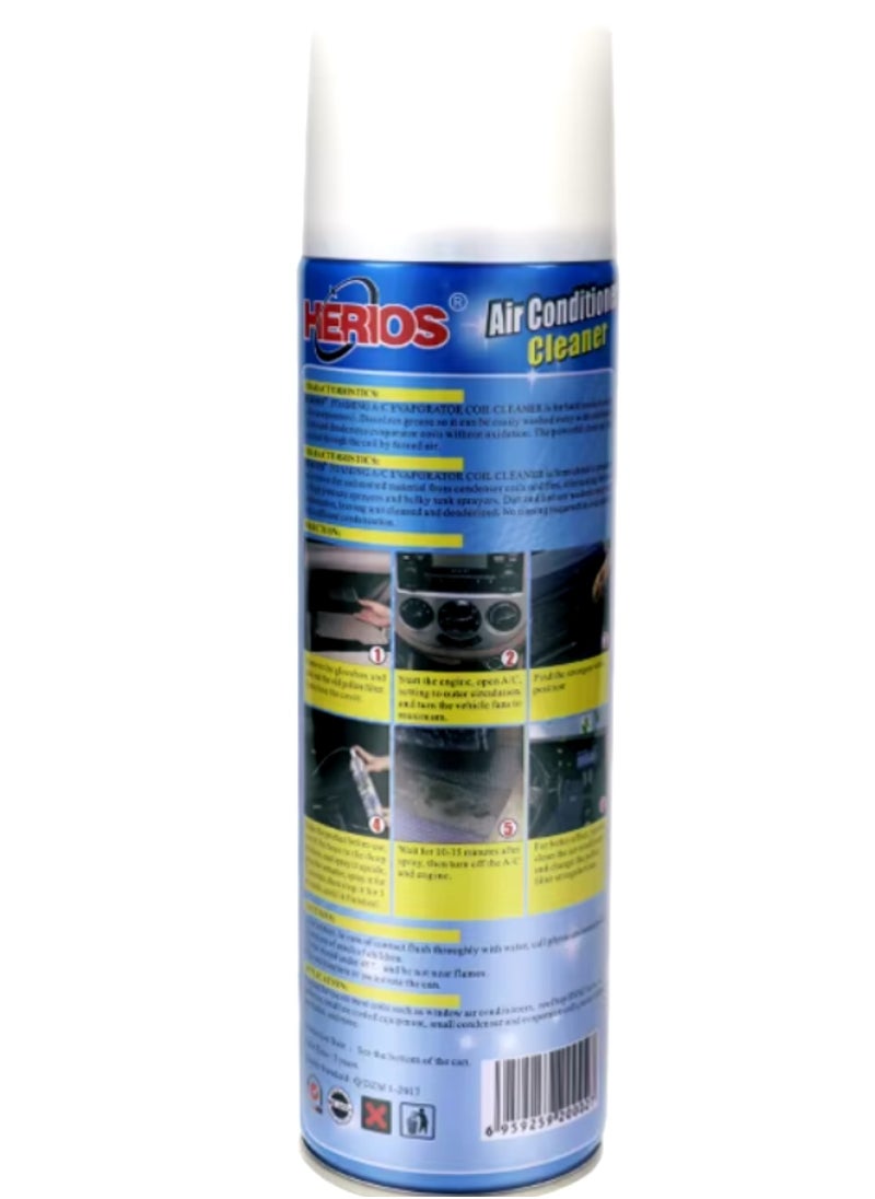 HERIOS Herios AC Vent Cleaner with Flower Fragrance, 500ml, Removes Musty Odours, Dust & Dirt, Promotes Clean Airflow  - Image 2