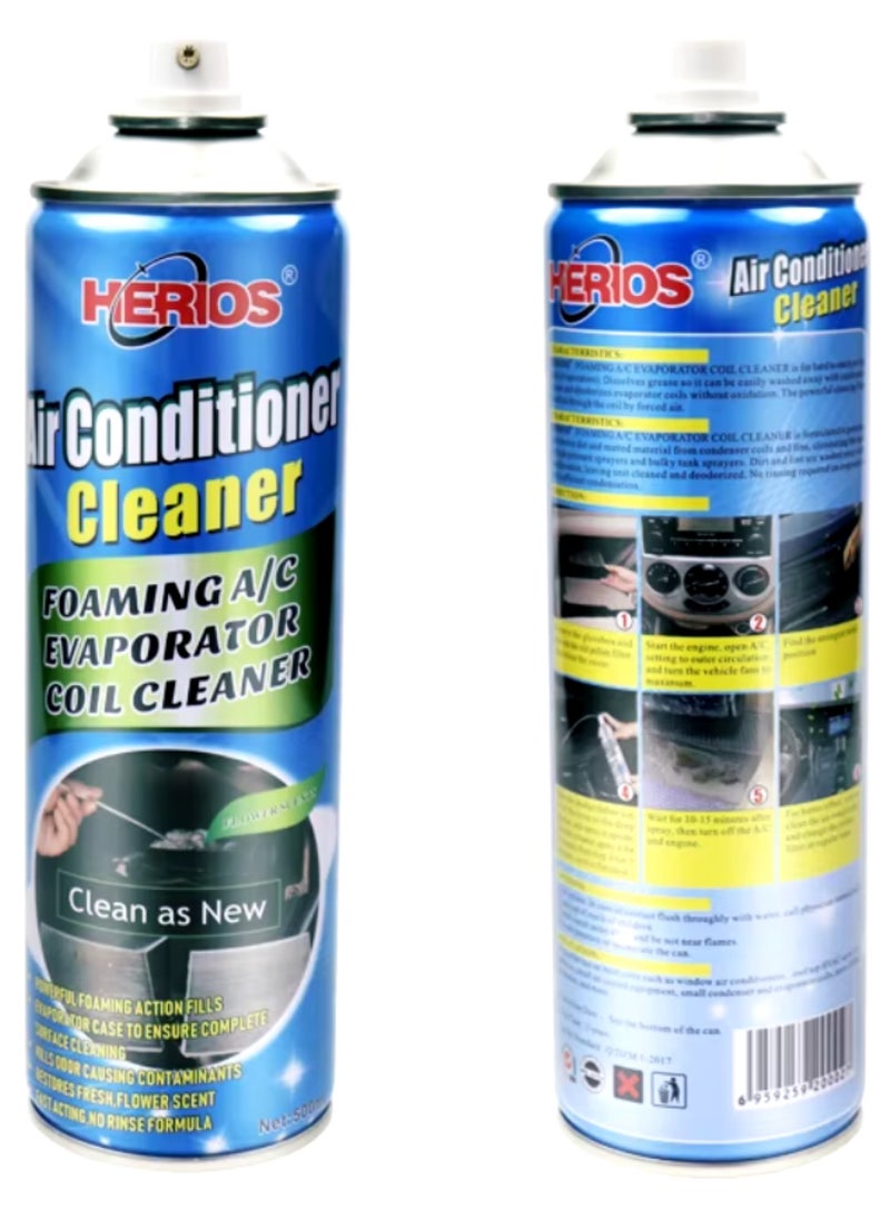 HERIOS Herios AC Vent Cleaner with Flower Fragrance, 500ml, Removes Musty Odours, Dust & Dirt, Promotes Clean Airflow  - Image 3