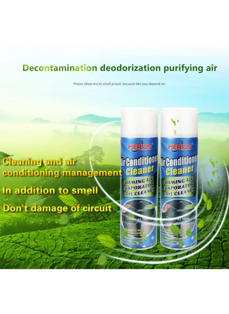 HERIOS Herios AC Vent Cleaner with Flower Fragrance, 500ml, Removes Musty Odours, Dust & Dirt, Promotes Clean Airflow  - Image 4