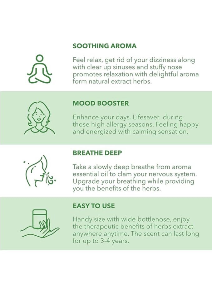 HONG THAI Compound Thai Herb Inhalant, Pack of 5, (Packaging May Vary) - Image 4