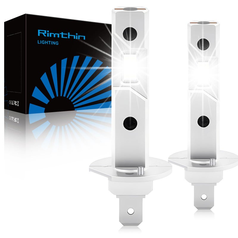 rimthin H1 Bulbs, 6000K Cool White, Super Bright Fog Bulbs, Easy Installation, Pack of 2 - Image 1