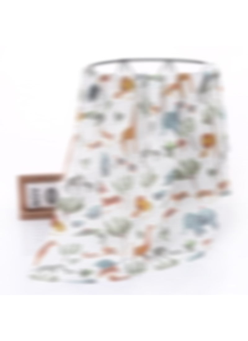 Generic Cotton Printed Baby Swaddle Blanket New animals 