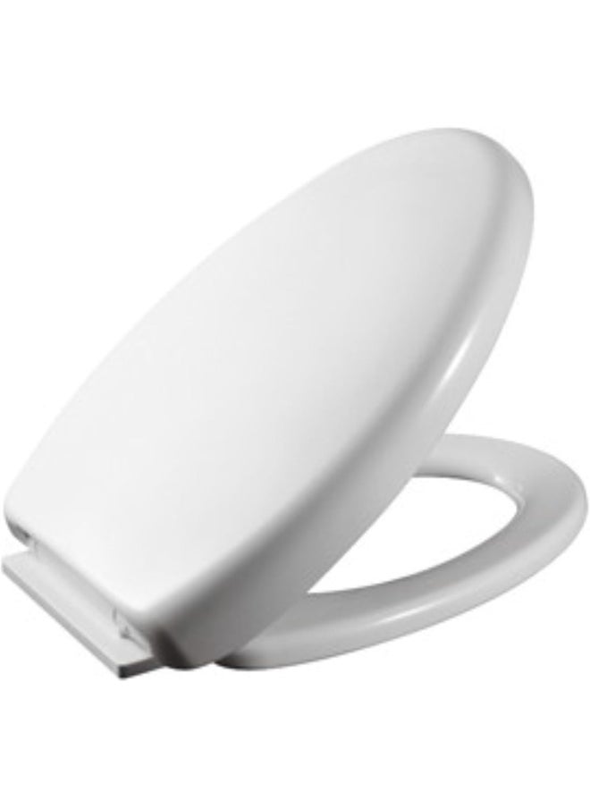 Bold BOLD D-Shape Toilet Seat and Cover (PP), White  - Image 1