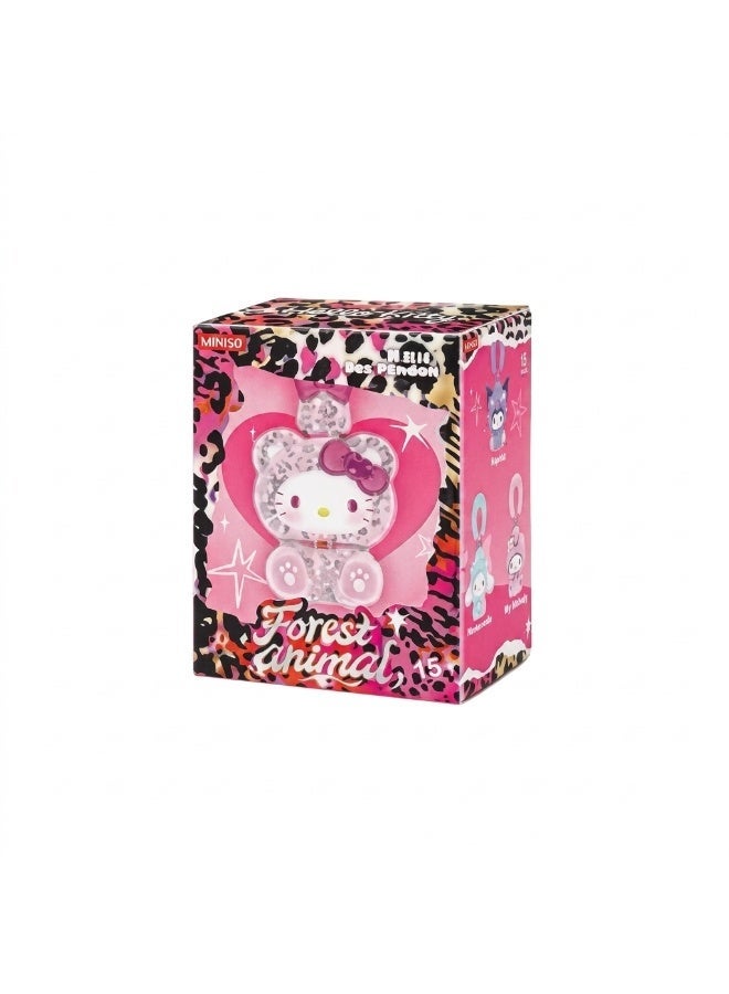 MINISO x Sanrio Characters Forest Animals Collection Vinyl Plush Keychain Blind Box, Full Display Set of 6 Sealed Mystery Boxes, Character Collectible for Display and Gifting - Image 2