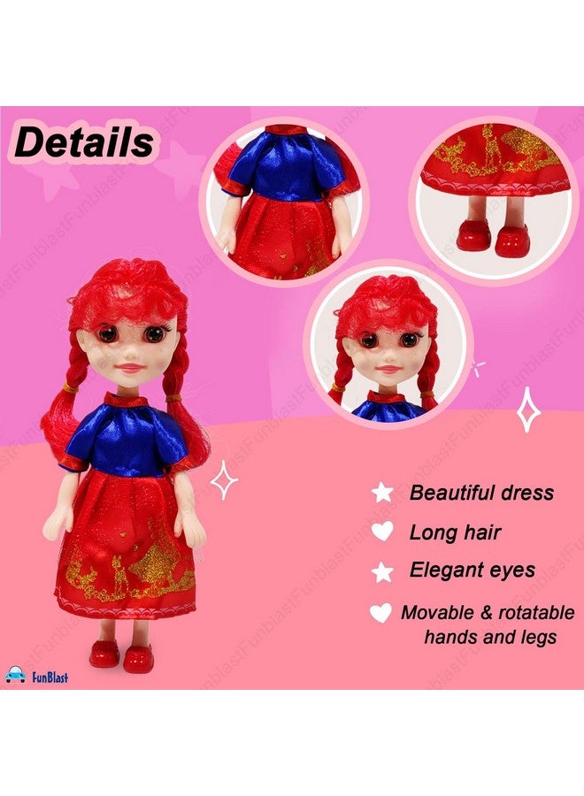 FunBlast Beautiful Doll Set with Musical Magic Wand, Girl Doll with Lighting & Music Wand for Kids, Musical Wand for Kids, Realistic Doll Toys for Girls - Color & Design of Wand May Vary - Image 2