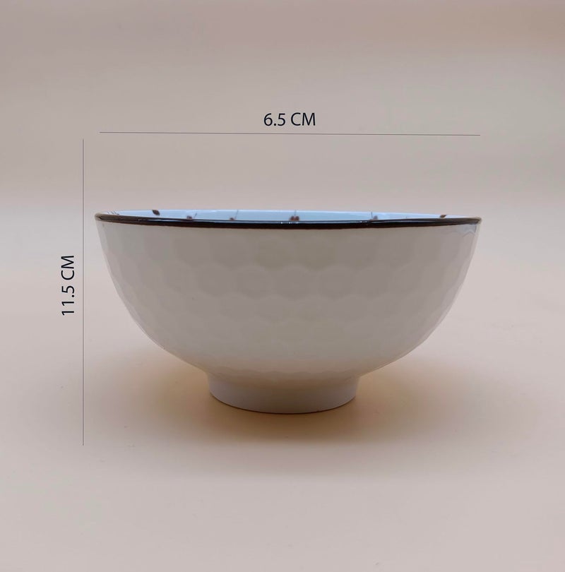 P-PLUS INTERNATIONAL Porcelain Dessert Bowls, Colorful Ceramic Ice Cream Bowls,ute Small Bowls, Decorative Bowl Set for Dipping, Side Dishes, Condiment, Snack (Bowl_B Set of 2) - Image 2