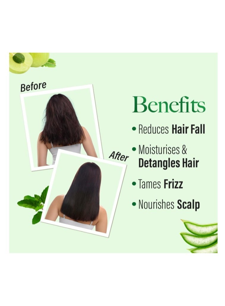 Emami Kesh King Ayurvedic Anti-Hairfall Conditioner 200ml | With Aloe Vera | Reduces Hair Fall, Controls Frizz & Leaves Hair Silky, Smooth & Shiny - Image 4
