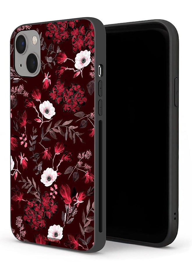 Tolwak Apple iPhone 13 mini Protective Case Small Flowers And Tropical Leaves - Image 1