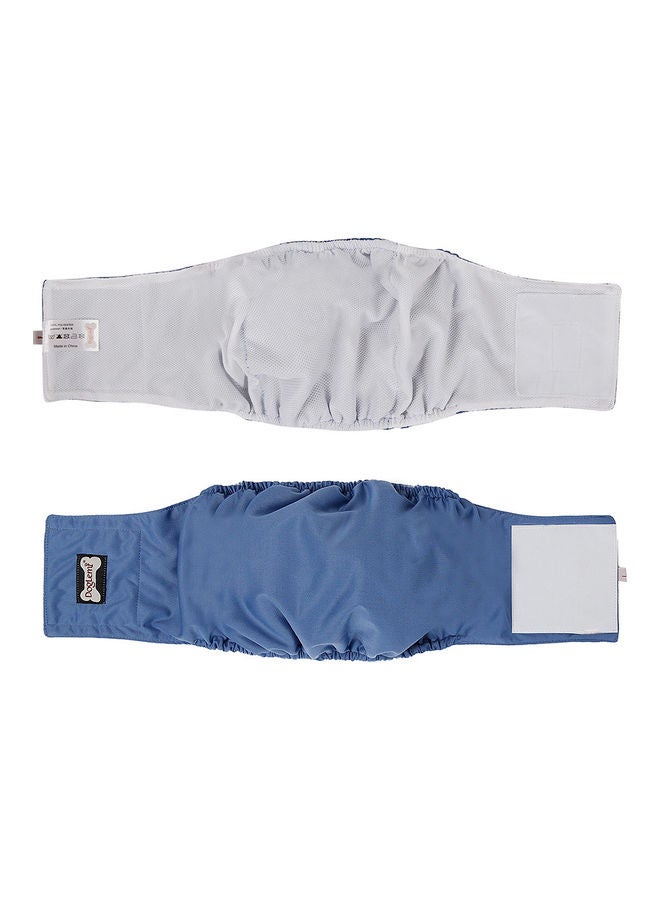 NIBEMINENT Washable Wrap Waterproof Toilet Training Dog Physiological Pant Blue 25 x 18cm - Image 3