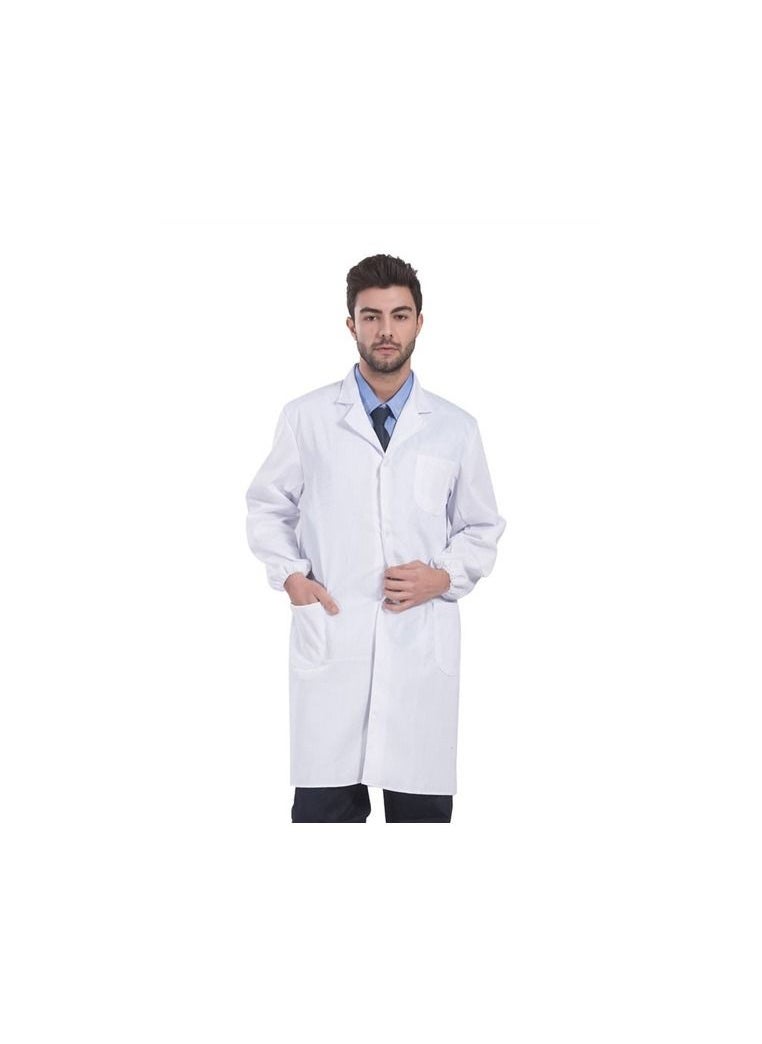 Generic - 1-Piece Medical Uniform,Doctor Long Sleeve Coat,Men Women Overall Scrubs Lab Clothes,Size XXL - Image 1