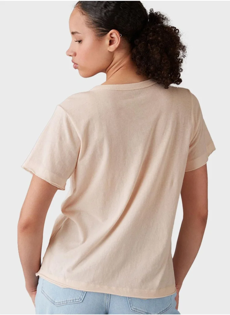 امريكان ايجل Crew Neck Printed T-Shirt