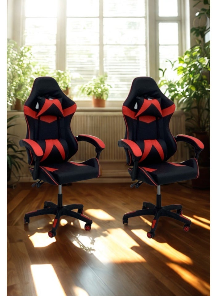 SMART HOME High Back Gaming Chair, Premium Computer Chair with Ergonomic Design, Adjustable Swivel, Headrest and Lumbar Support, Perfect for Office, Computer and Gaming  - Image 2