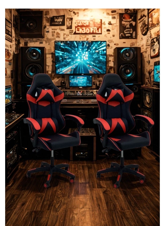SMART HOME High Back Gaming Chair, Premium Computer Chair with Ergonomic Design, Adjustable Swivel, Headrest and Lumbar Support, Perfect for Office, Computer and Gaming  - Image 3