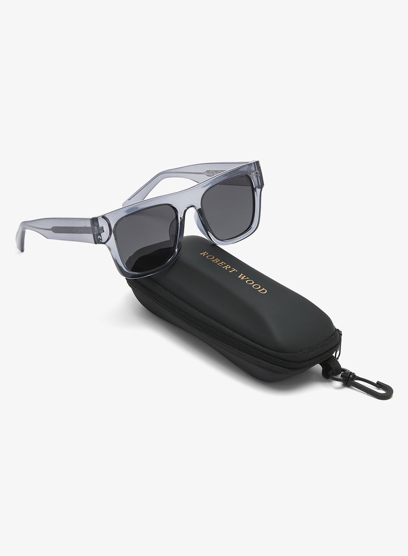 Robert Wood Polarized Lens Square Wayfarer Sunglasses - Image 4