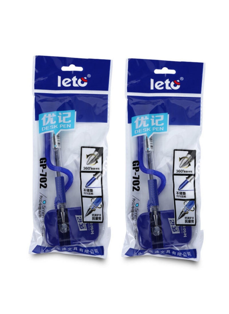 Leto Desk Pen Blue Ink 0.5mm (PACK OF 2)  - Image 2