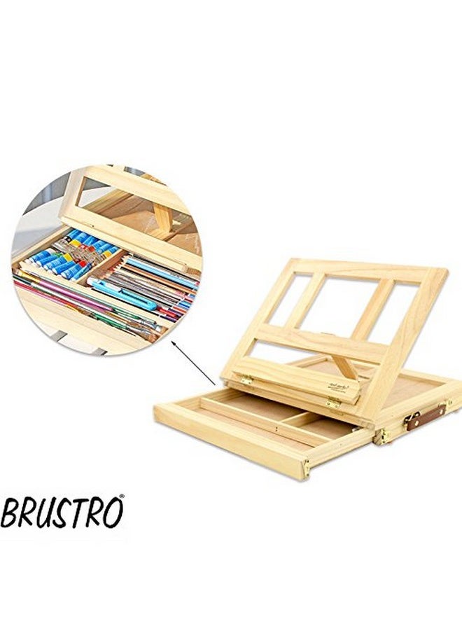 بروسترو حامل مكتب صغير من Brustro Artists، يحمل لوحات قماشية يصل طولها إلى 11.8 بوصة  - Image 3
