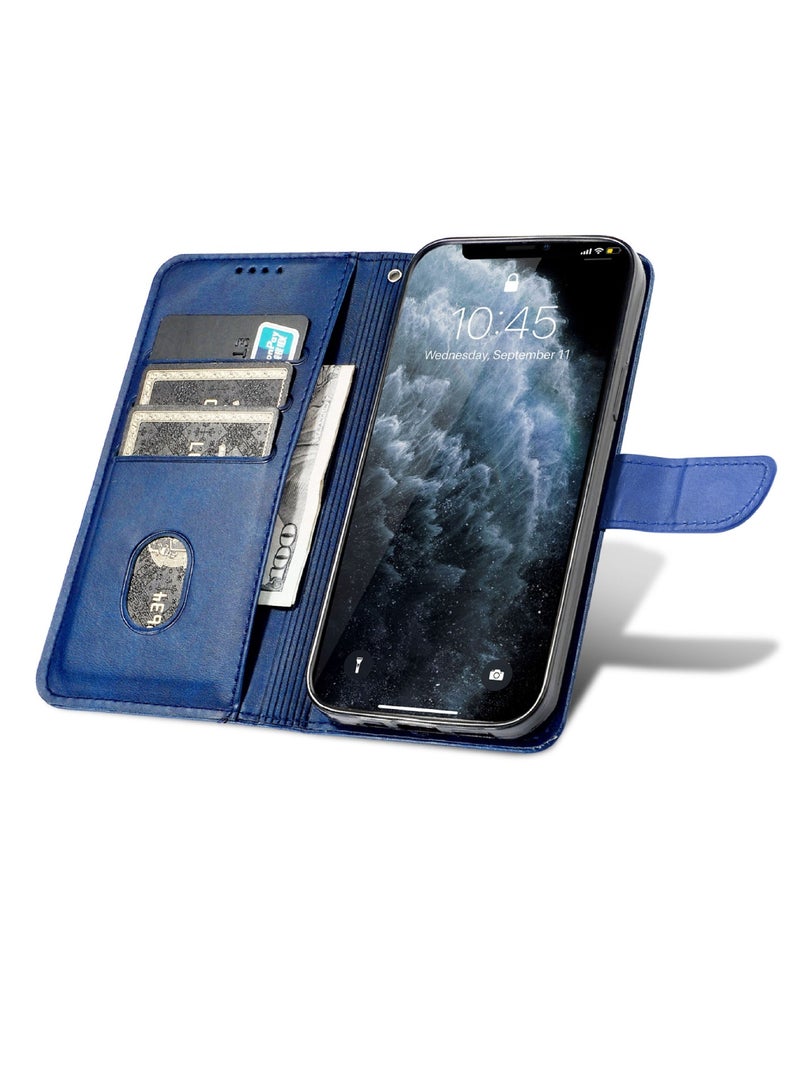 general Flip Case Compatible for Honor 400 Pro| Solid Color Leather Business Style Wallet Case | TPU Inner with Viewing Stand & Card Holder Wrist Strap Case - Image 4
