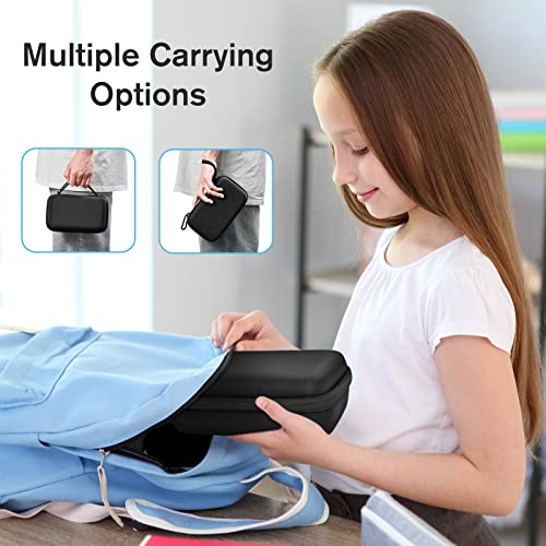 ProCase Hard Carrying Case for Asthma Inhaler Portable Inhaler Spacer Travel Bag for Adults Kids Masks Asthma Accessories HolderAsthma Kits Organizer with Mesh Pocket Black - Image 5