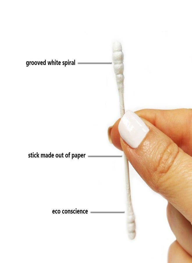 600ct Cotton Swabs Double Grooved Tipped Applicator Q Tip Safety Ear Wax Remover - Image 4
