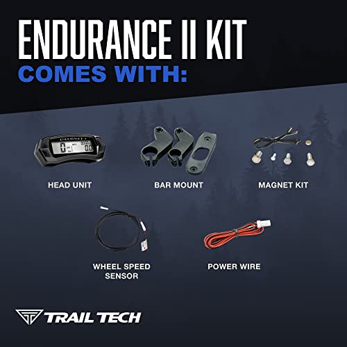 Trail Tech 202-112 Endurance II Digital Gauge Speedometer Kit - Image 4