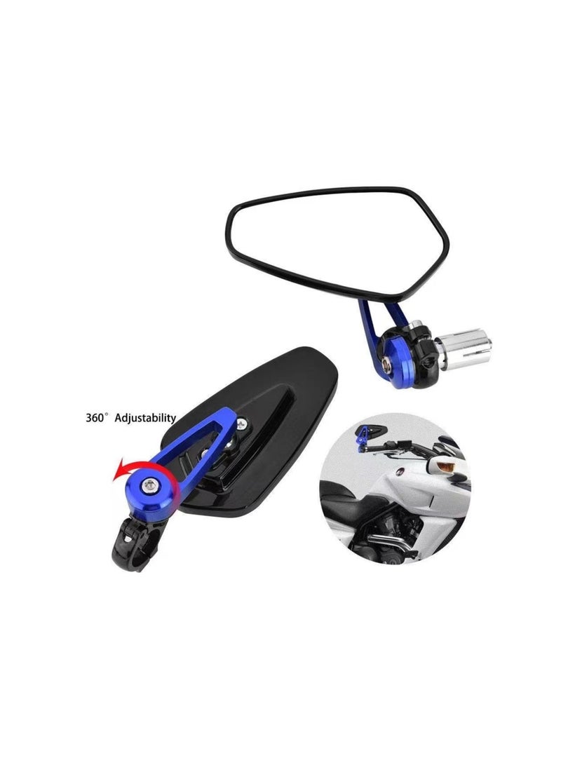 Generic 1-Pair Universal 7/8 Inch Handlebar Mirror,Aluminum Motorcycle Bike Handle Bar End Rearview Side Mirror  - Image 2