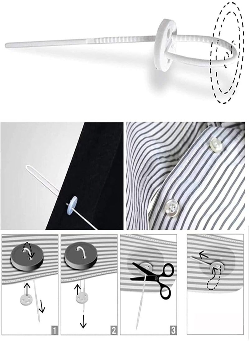 Quick Button Fastening Tool, No-sew Button Fastening Tool, No-sew Button (Black, 30 Pieces), Button Fastener, Button Attacher Tool No Sew, Button Fastener Tool