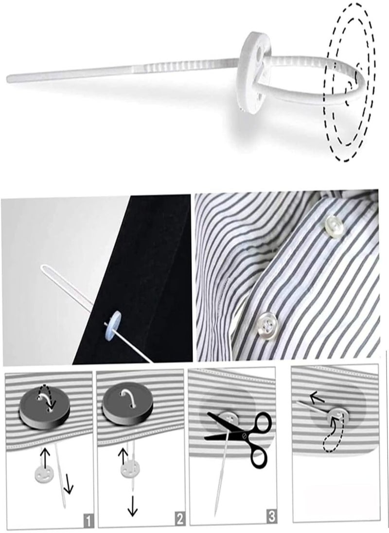 Quick Button Fastening Tool, No-sew Button Fastening Tool, No-sew Button (Black, 30 Pieces), Button Fastener, Button Attacher Tool No Sew, Button Fastener Tool