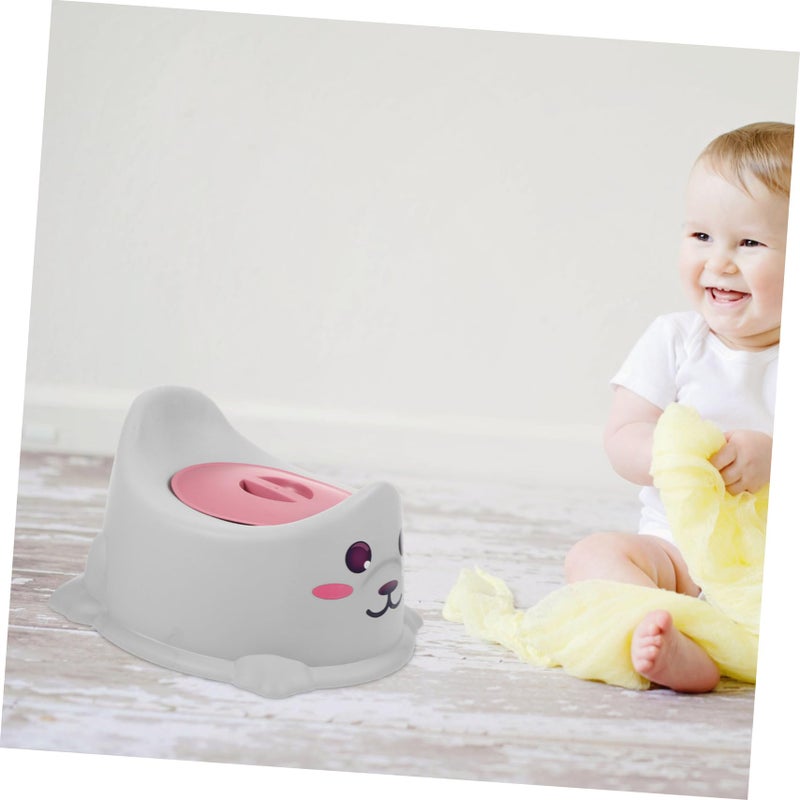 Thickened Portable Toilet For Kids Travel Home Potty Training Gray Seal - Image 5