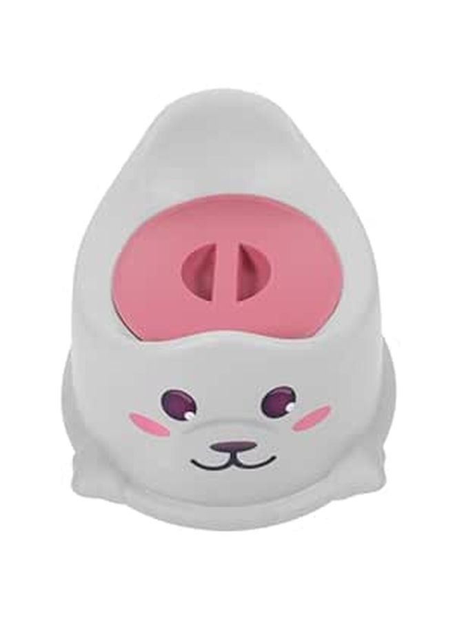 Thickened Portable Toilet For Kids Travel Home Potty Training Gray Seal - Image 1