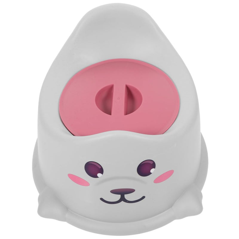 Thickened Portable Toilet For Kids Travel Home Potty Training Gray Seal - Image 2