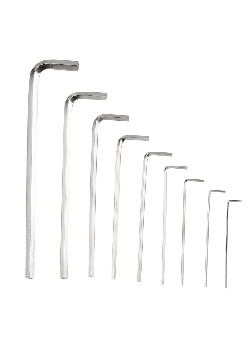 KSEIBI Hex Key Wrench Set Short 9-PC. SAE, Size 1/16"-3/8", Short Arm Ball End Hex Key Wrench Set for Damaged Fasteners, Standard, Rounded Bolts, L-Wrenches for Tight Places, Storage - Orange.  - Image 3
