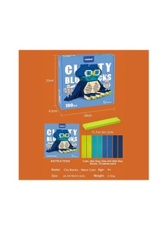 MiDeer Mideer Wooden City Building Blocks for Kids 100-Pieces, Cool  - Image 4