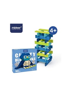 MiDeer Mideer Wooden City Building Blocks for Kids 100-Pieces, Cool  - Image 2