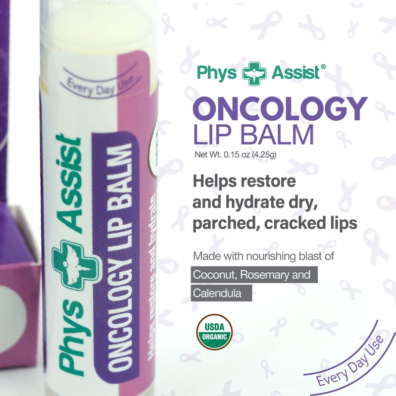 PhysAssist Oncology Cream 4 oz plus Lip Balm. Hydrates and Pampers Stressed skin. Made with a blend of natural Botanicals. Clinically Tested, Non Irritant. - Image 3