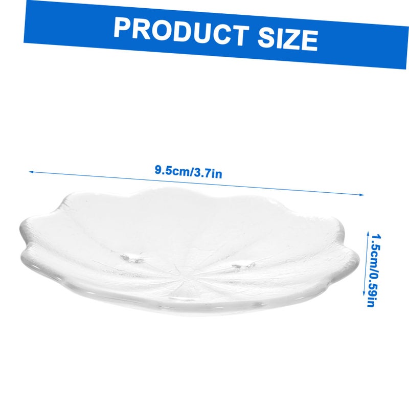 4 Pcs High Temperature Resistant Glass Tea Saucers Set 9 5X9 5X1 5CM For Table Decoration - Image 3