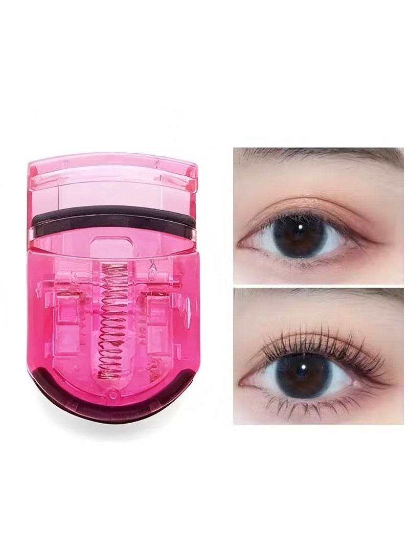 Generic 1pc Mini Plastic Eyelash Curler Portable Eyelashes Curling Clip Lash Tweezers Cosmetic Makeup Tools Accessories  - Image 1