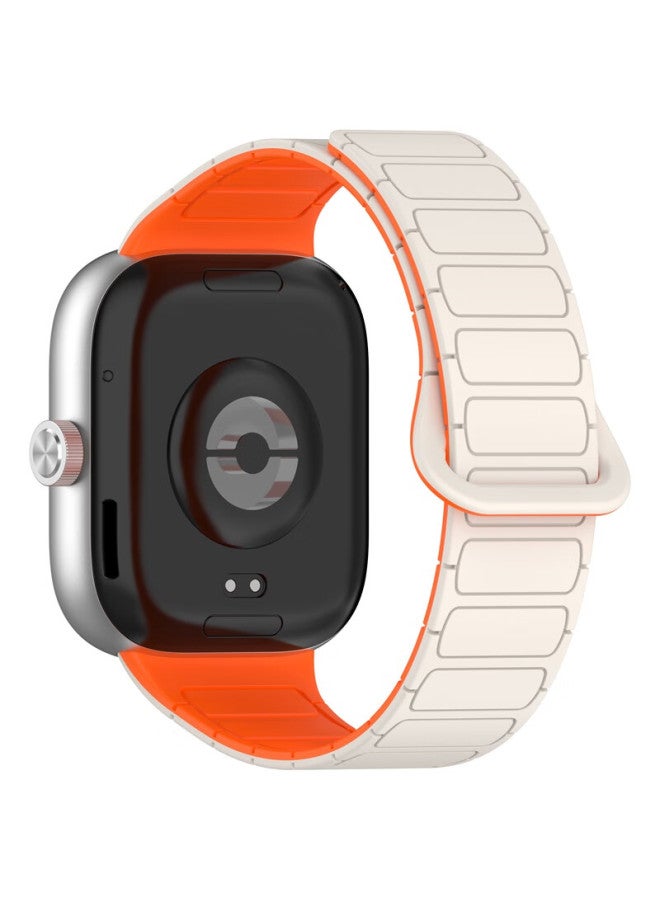 Kmaxai Magnetic Silicone Watch Band For Xiaomi Mi Band 9/8 Pro Redmi Watch 5/4 Creative Bracelet Chain Sports Watch Band Dopamine Men Women Replacement Wristband Starlight - Image 3