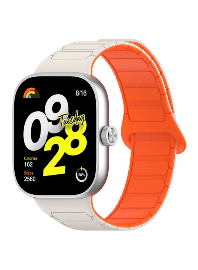 Kmaxai Magnetic Silicone Watch Band For Xiaomi Mi Band 9/8 Pro Redmi Watch 5/4 Creative Bracelet Chain Sports Watch Band Dopamine Men Women Replacement Wristband Starlight - Image 1