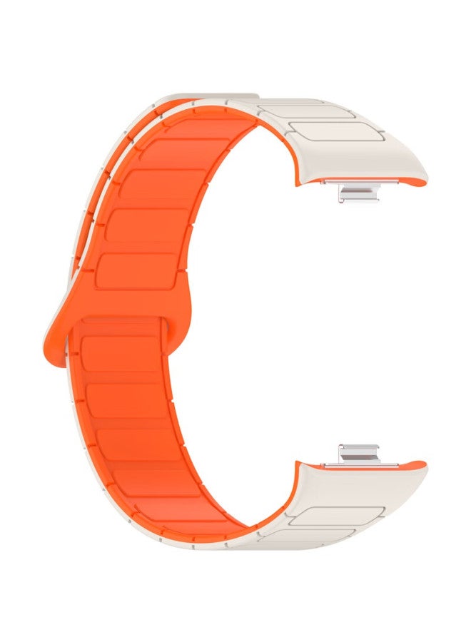 Kmaxai Magnetic Silicone Watch Band For Xiaomi Mi Band 9/8 Pro Redmi Watch 5/4 Creative Bracelet Chain Sports Watch Band Dopamine Men Women Replacement Wristband Starlight - Image 5