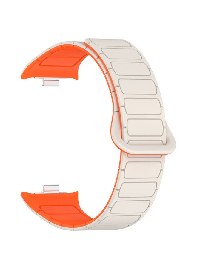 Kmaxai Magnetic Silicone Watch Band For Xiaomi Mi Band 9/8 Pro Redmi Watch 5/4 Creative Bracelet Chain Sports Watch Band Dopamine Men Women Replacement Wristband Starlight - Image 4