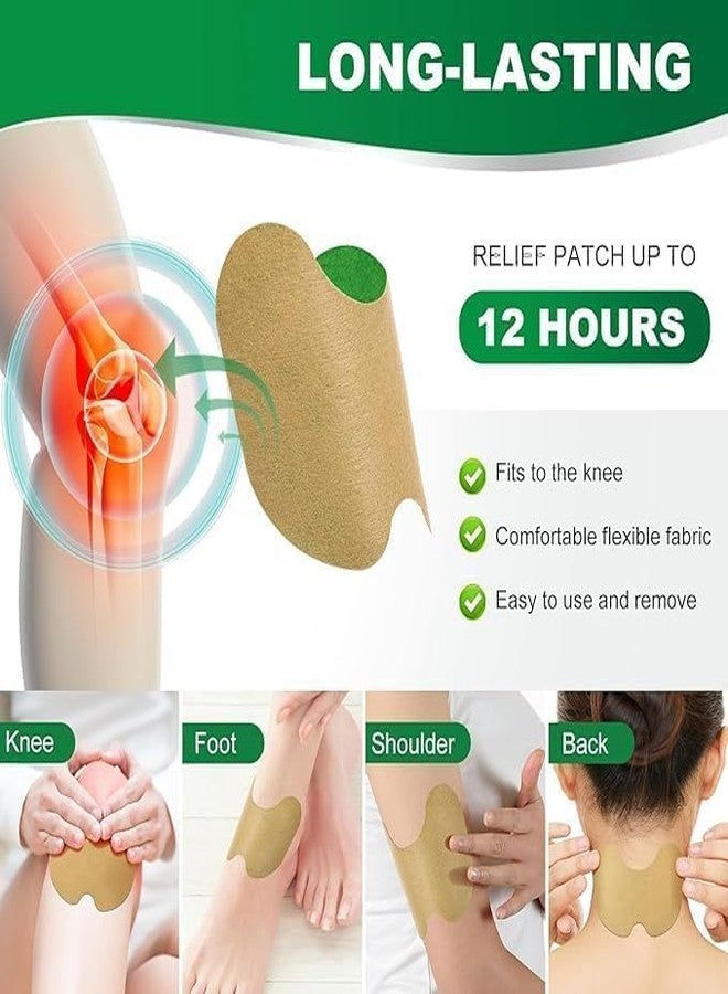 Finalize Herbal Knee Pain Relief Patches Arthritis Inflammation Patch Sticker | Instant Relief from Knee Pain | Joint Knee Pain Relief Products Natural Wormwood Extract Patch for Knee - (20) - Image 4