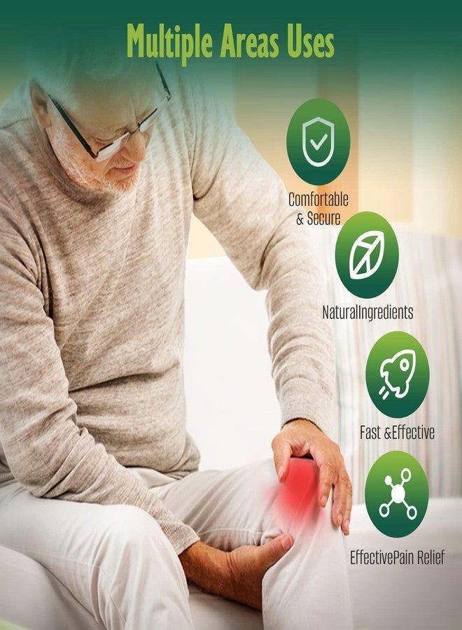 Finalize Herbal Knee Pain Relief Patches Arthritis Inflammation Patch Sticker | Instant Relief from Knee Pain | Joint Knee Pain Relief Products Natural Wormwood Extract Patch for Knee - (20) - Image 5