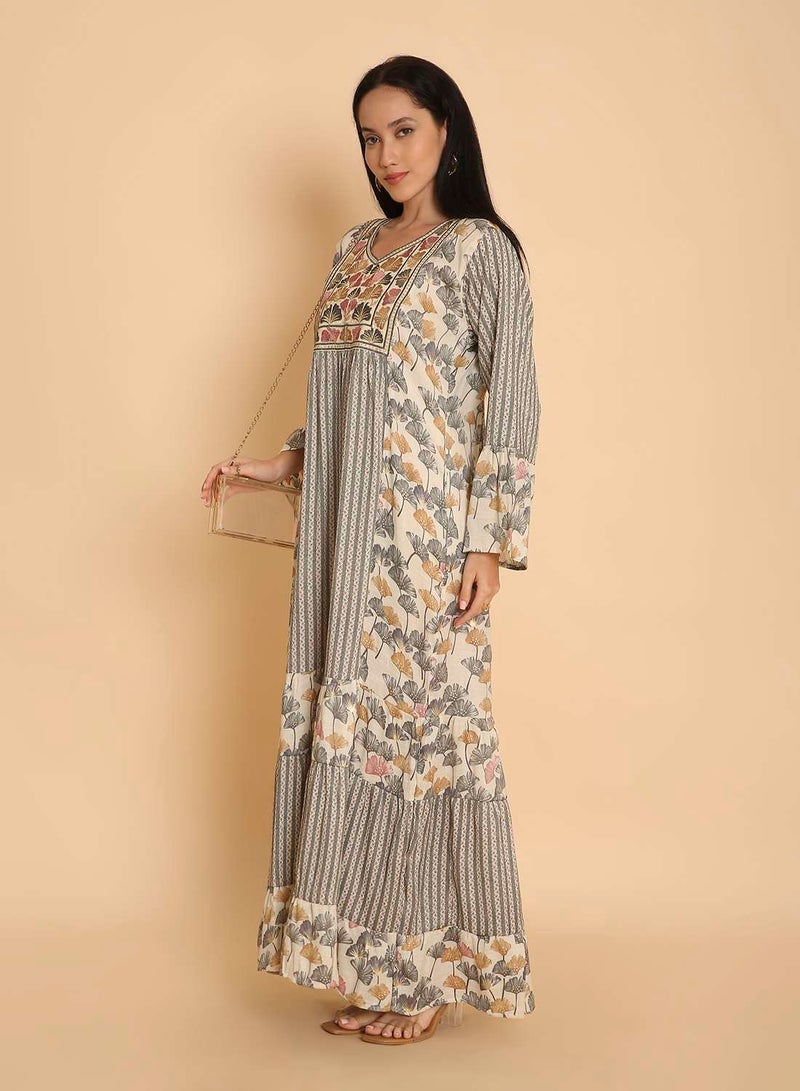 HANA & SARA Elegant & comfy arabic kaftan jalabiya dress for womens - Image 4